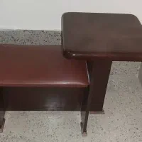 میز تلفن چوبی