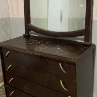 ست قهوه ای چوب|بوفه، ویترین، کنسول|مشهد, اروند|دیوار