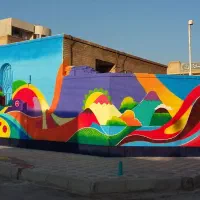 دیوارنویسی دیوار نویسی نقاشی مدارس رنگ سوله چکی