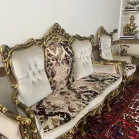 مبل سلطنتی ۹ نفره با سه عدد جلو مبلی قیمت ۲۵میلیون|مبلمان خانگی و میز عسلی|آذرشهر, |دیوار