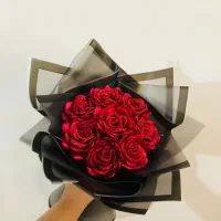 گل رزروبانی /دسته‌گل قیمت‌از160تومن/