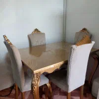 میز نهار خوری طرح چوب|میز و صندلی غذاخوری|اقبالیه, |دیوار