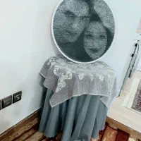 تابلو میخ و نخ(رنگی و سیاه و سفید)|تابلو، نقاشی، عکس|تهران, میدان ولیعصر|دیوار