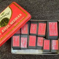 سوزن دستی برندقدیمی بالانس،بهمراه جعبه،۱۱۳ بسته