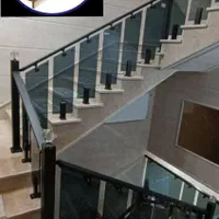 نرده استیل شیشه‌ای مدرن|مصالح و تجهیزات ساختمان|قم, بنیاد|دیوار