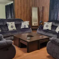 یک دست مبل هفت نفره در حد نو فوری فروشی|مبلمان خانگی و میز عسلی|فشم, |دیوار