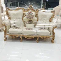 مبل سلطنتی ۷نفره تمام راش درحدنو مدل تاج عروس|مبلمان خانگی و میز عسلی|رشت, آزادگان|دیوار