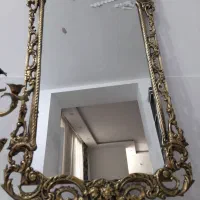 فروش آینه شمعدان برنز قدیمی و اصل|کلکسیون اشیاء عتیقه|شوش, |دیوار