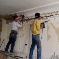 تخریب داخلی ساختمان(اوپن شومینه سقفها دیوارها)
