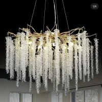 لوستر کریستالی برفی(شاخه نبات)نو