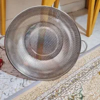 آبکش استیل نو سایز بزرگ  ۳۸ سانت
