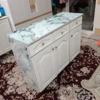 کابینت فلزی قفل دار سه در سه کشو سالم ، کارکرده