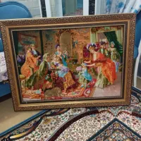 تابلوفرش دستبافت فرانسوی بزرگ