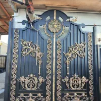 درب فرفورژه.درب باغ.درب حیاط.درب اهنی|مصالح و تجهیزات ساختمان|خمینیشهر, |دیوار