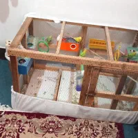 قفس چوبی بزرگ مناسب هر پرنده ای