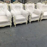 مبل 7 نفره راحتی با جلو مبلی  و نهار خوری 4 نفره