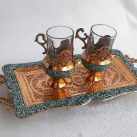 سرویس چایخوری  مس و فیروزکوبی|صنایع دستی و سایر لوازم تزئینی|تهران, مشیریه|دیوار