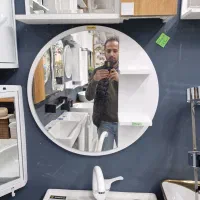 آینه باکسpvc۶۰×۶۰تاقچه دار بامبو(کارگاه تولیدی)|لوازم سرویس بهداشتی|پردیس, فاز ۱|دیوار