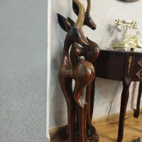 دوعدد اهو  دکوری|مجسمه، تندیس، ماکت|رشت, سعدی (تختی)|دیوار