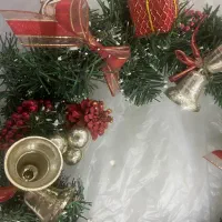 حلقه کریسمس و آینه قدی و قاب گلدوزی کاردست|صنایع دستی و سایر لوازم تزئینی|اصفهان, جلفا|دیوار