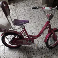 دوچرخه دخترانه سایز ۱۶ سالم در حد نو|دوچرخه، اسکیت، اسکوتر|خمینیشهر, |دیوار