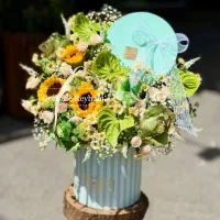 گل برای هدیه طبیعی سایز بزرگ|گل و گیاه طبیعی|مشهد, هنرور|دیوار