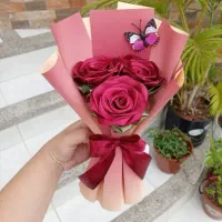 دسته گل روبانی|گل مصنوعی|ایلام, |دیوار