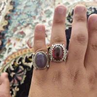 جفت انگشتر نقره فوق‌العاده زیبا