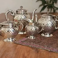 ست چایخوری روکش نقره انگلیسی