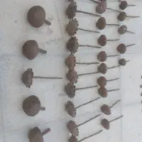 میخ کوب و زنجیر و کلون دری قدیمی و عتیقه