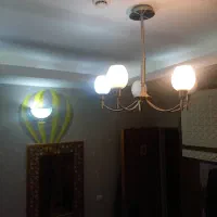 لوستر ۵ شاخه استیل|لوستر و چراغ آویز|قدس, شهرک فرزان|دیوار
