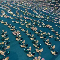 سنگ کاری، زی آستین دوزی، چادر، پارچه، پلیوار