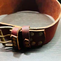 کمربند پهلوانی چرم طبیعی