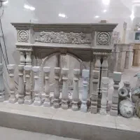 شومینه آبنما باربیکیو نرده سنگی