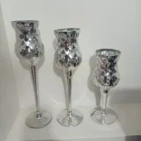 سه عدد جا شمعدانی درحد نو