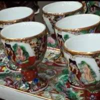 سرویس چینی 6 نفره گل مرغی 92 پارچه