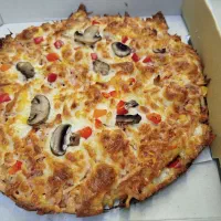 پیتزا مخصوص یک نفره+سالا+سیب زمینی