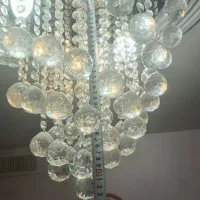 لوستر آویز گرد|لوستر و چراغ آویز|تهران, بلورسازی|دیوار