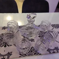 تنگ و لیوان بوهمیا اصل چک ۷ پارچه کالپسو