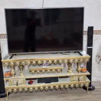 تلویزیون ال جی ۵۵ با میز  برونز  قیمت  توافقی|تلویزیون و پروژکتور|کرمانشاه, |دیوار