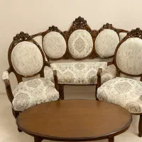 مبل استیل کلاسیک سلطنتی / فرهی مدل گل رز