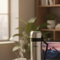 فلاسک یونیک استیل دوجداره کوهستانی|ظروف نگهدارنده، پلاستیکی، یک‌بارمصرف|تهران, درختی|دیوار