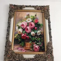 تابلو فرش طرح زیبای گل