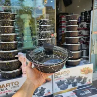 سرویس قابلمه و تابه 16پارچه ملورین ضخیم پروانه ای|ظروف پختوپز|قم, علی آباد سعدگان|دیوار