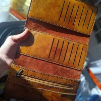 کیف پول چرم دست دوز