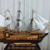 ماکت کشتی بادبانی چوبی دکوری تزیینی