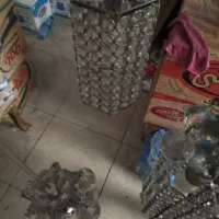 لوستر آویز کریستالی سه باکس زیبا|لوستر و چراغ آویز|ملارد, |دیوار