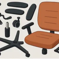 قطعات صندلی اداری اپنی