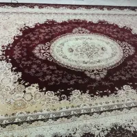 دو عدد فرش زرشکی