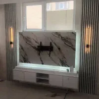 کناف کنافکار نقاشی دکوراسیون داخلی ماربل تی‌وی وال